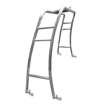 Origin-Indy Cruze Wakeboard Tower for Pontoon Boat Anodized/Black/White Coated