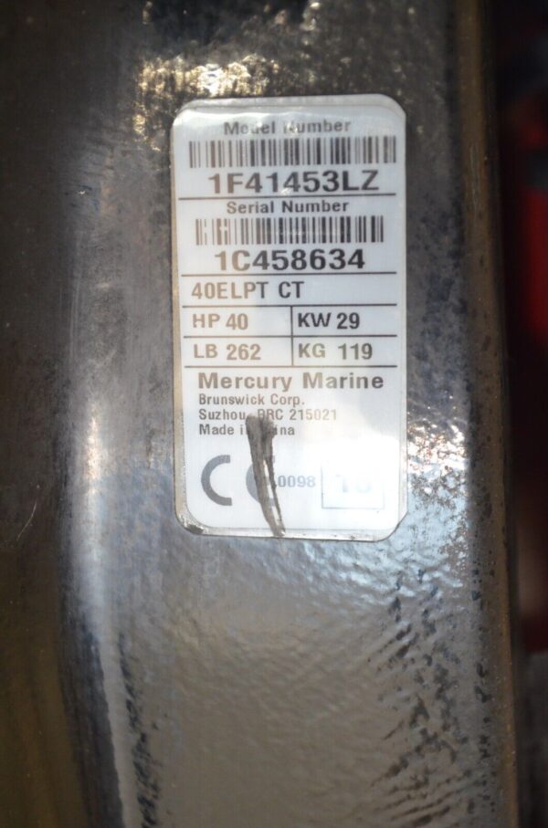 2016 Mercury 40hp 4-stroke 20in Remote Outboard-Motor - Image 3