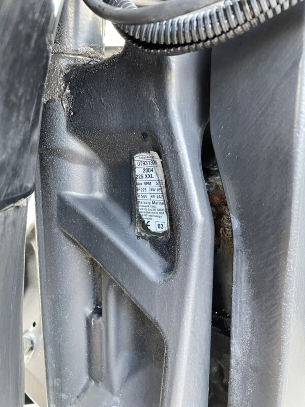 2004 Mercury 225HP Optimax 2 Stroke 30” Outboard Motor - Image 3