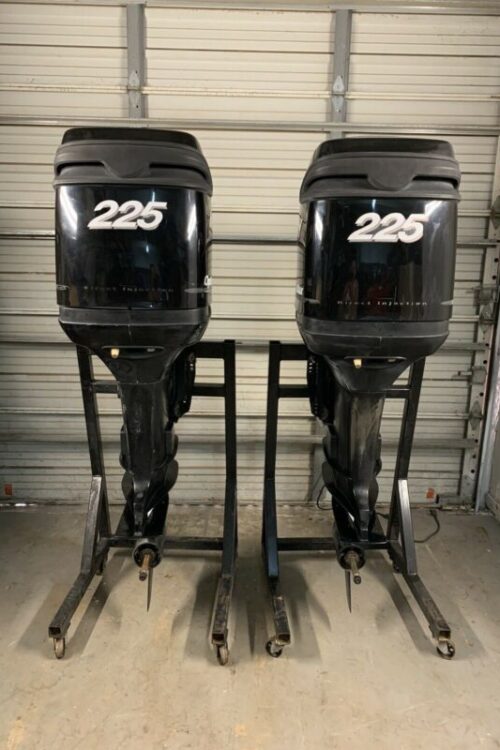 Twin 2011 Mercury 225hp 225XL 2 Stroke Optimax-25” outboard motors