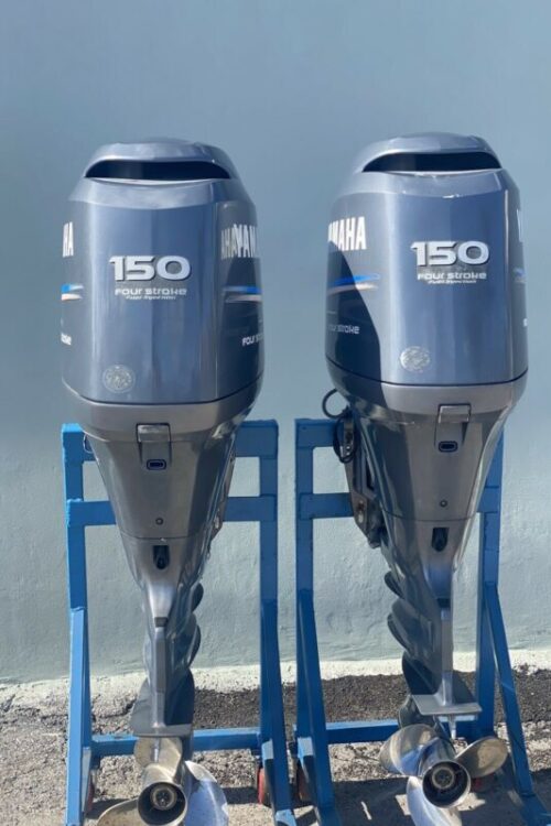 Twin 2011 Yamaha 150hp-4-Stroke 25” Outboard Motor