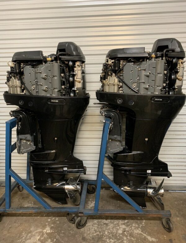 Pair 2010 Suzuki 250hp 4 Stroke 25” Outboard Motor - Image 3