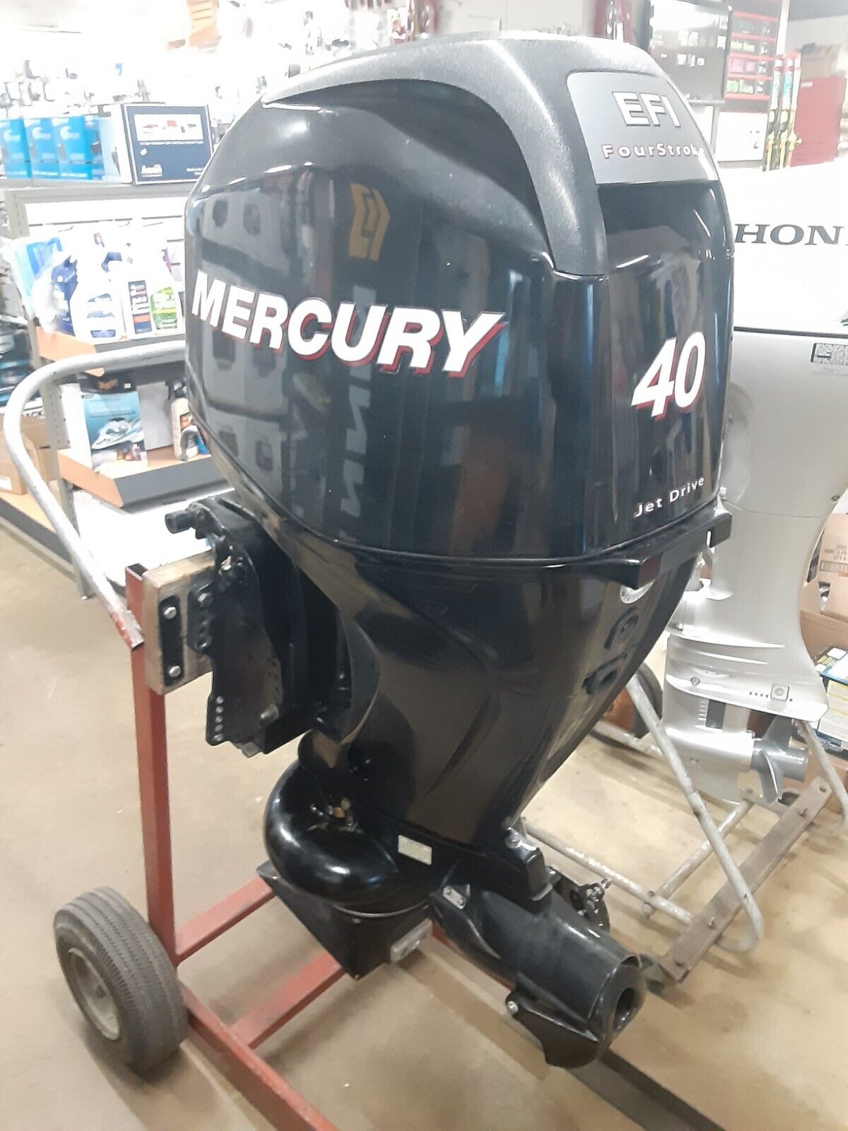 2009 Mercury 40hp Jet efi 4 stroke outboard motor - Image 2