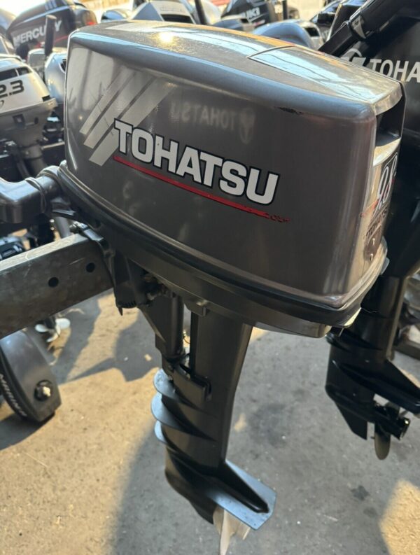 2005 TOHATSU 9.8HP 2 Stroke Manual Pull Start Long Shaft Tiller - Image 3