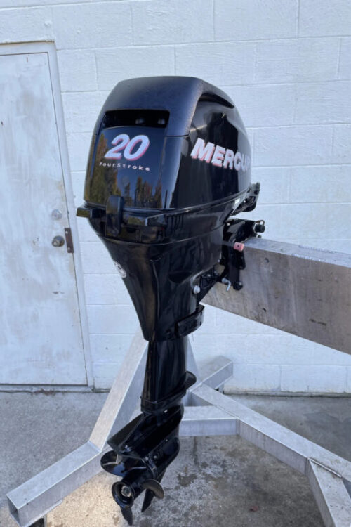 2008 Mercury 20HP 4 Stroke Outboard Engine With Tiller Handle Carbureted