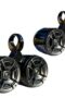 Pair of Twin Black Coated Bullet Speaker Pod Polk DB652 300Watt Marine Speaker