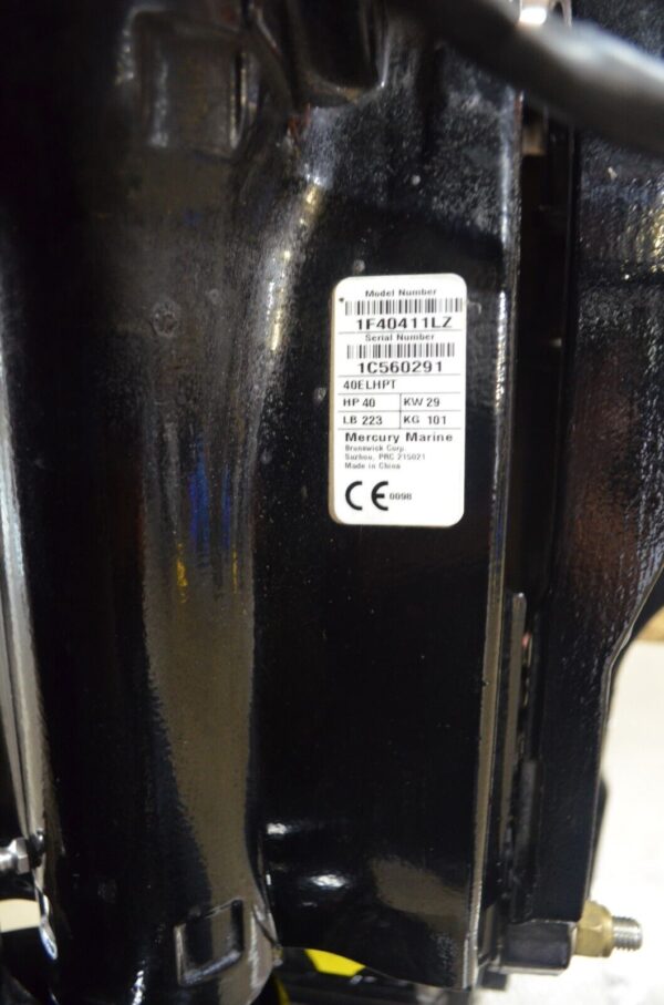 2019 Mercury 40hp 4 stroke 20in Tiller Outboard Motor - Image 3